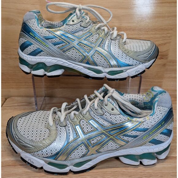 Asics Gel-Kayano 17 Women’s Running Shoes Size 9 Gray Teal White T150N - Picture 1 of 10